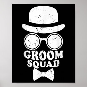 Póster El Boda Groom Squad Groomsmen Boda Y Playa