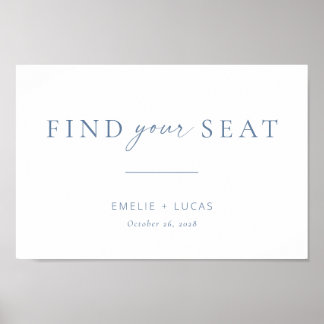 Póster El Boda Minimalista moderno encuentra su Rótulo de
