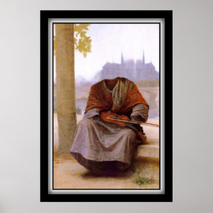 Póster El bohemio invisible de Bouguereau