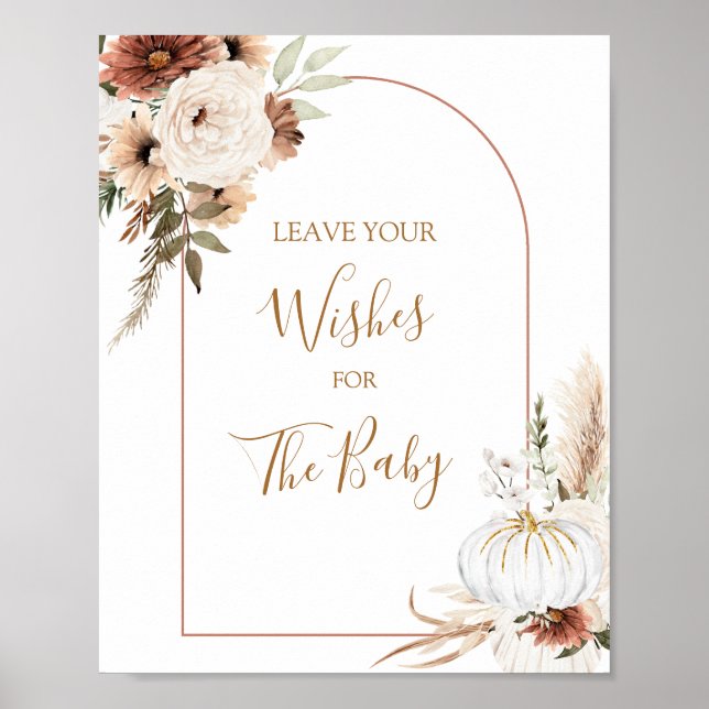 Póster El boho rustico de calabaza cae en los deseos de a (Frente)