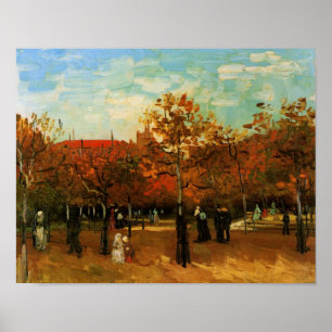 Póster El Bois de Boulogne por Van Gogh,