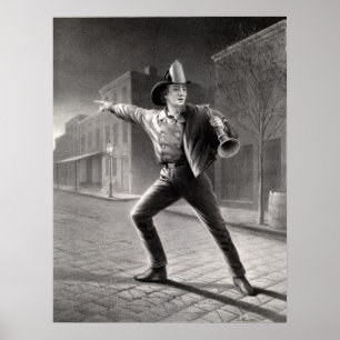 Póster El bombero americano - acometiendo al conflicto -