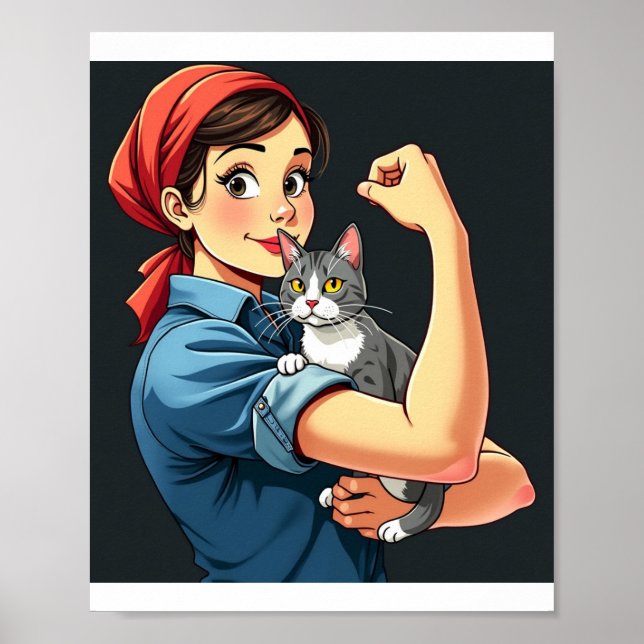 Póster El bonito dueño del gato (Frente)