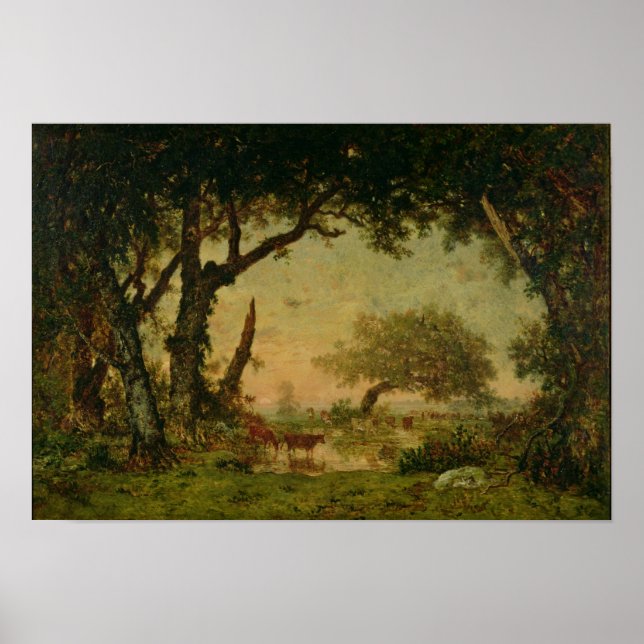Póster El borde del bosque en Fontainebleau (Frente)