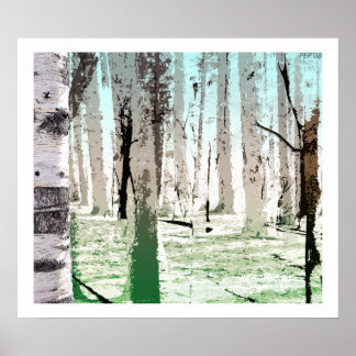 Póster El bosque Birch