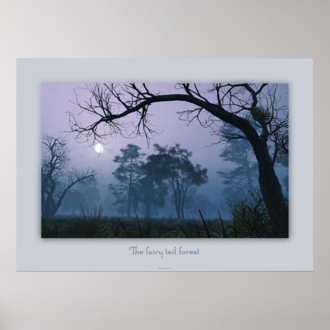 Póster El bosque de cola de hadas (Frente)