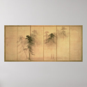 Póster El bosque de pinos