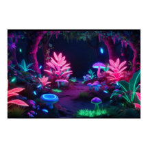 El Bosque Lumina: Luces de Neón Susurrantes