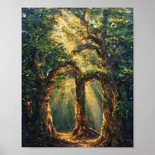 Póster El Bosque Sintiente: Una Aparición Dorada que se M (Frente)
