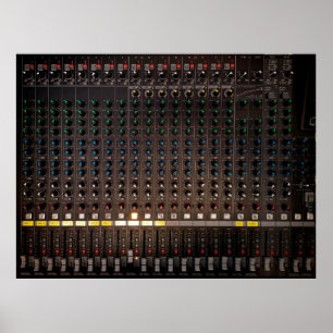 Póster El botón del mezclador de audio