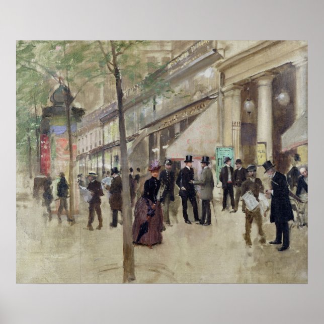 Póster El Boulevard Montmartre (Frente)