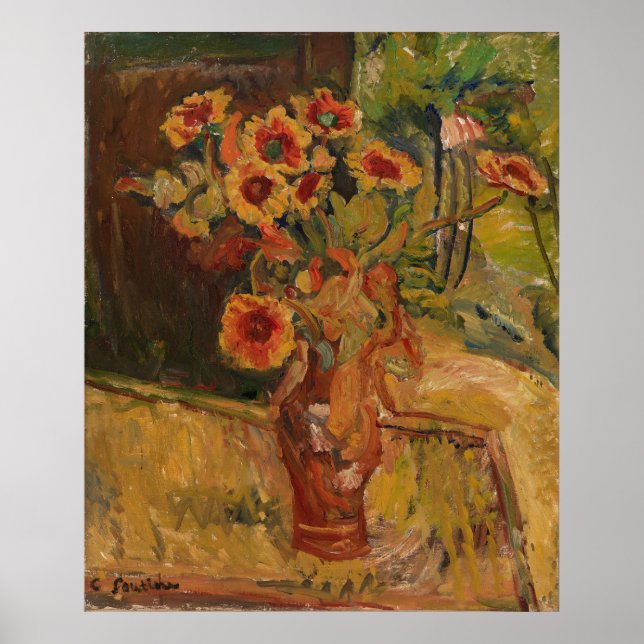 Póster El Bouquet de flores de Soutine (Frente)