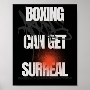 Póster El boxeo puede volverse surrealista