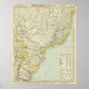 Póster El Brasil y Uruguay