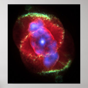 Póster El brillar intensamente de la nebulosa del ojo de