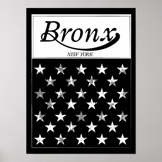 Póster El Bronx | Bandera estadounidense de Nueva York (Frente)