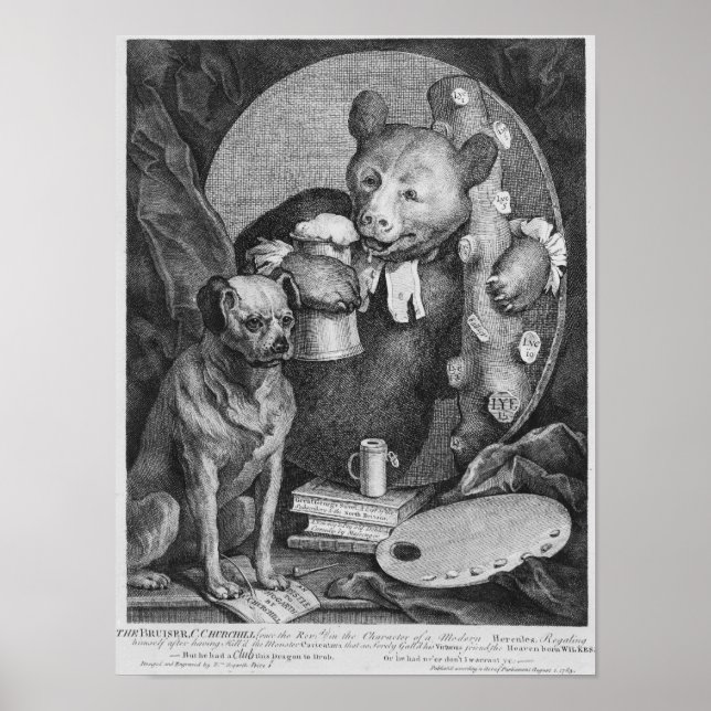 Póster El Bruiser Charles Churchill, una vez el (Frente)