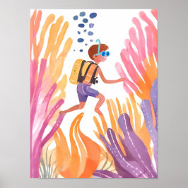 Póster El buceo es increíble