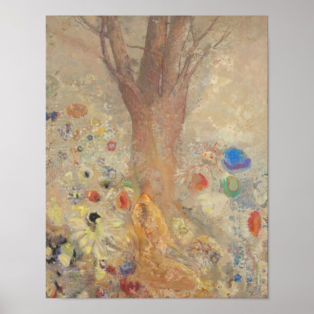 Póster El Buda por Odilon Redon Imprimir (Frente)