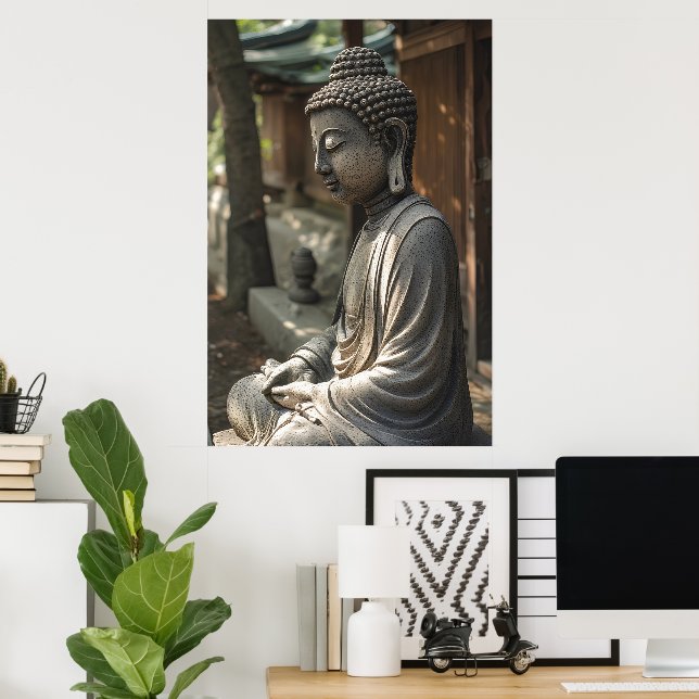 Póster El Buda Tranquilo (Oficina en casa)