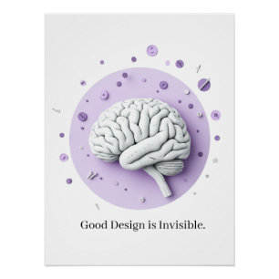 Póster El Buen Diseño Es Invisible