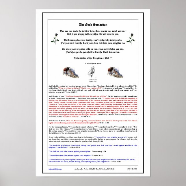 Póster El buen samaritano (Frente)