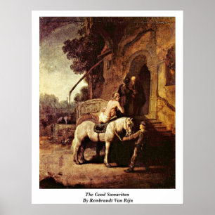 Póster El Buen Samaritano De Rembrandt Van Rijn