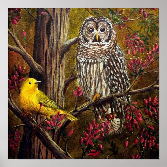 Póster El búho y el canario (Frente)