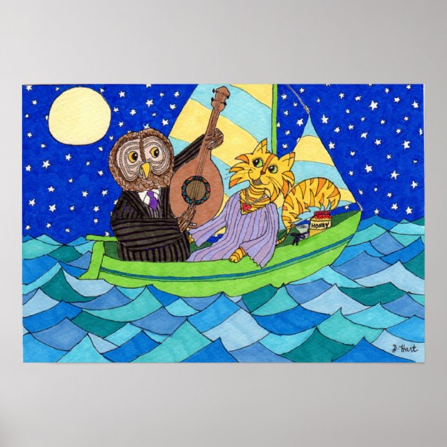 Póster El búho y el pussycat (Frente)
