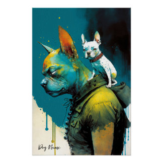 Póster El Bulldog francés - Composición 002
