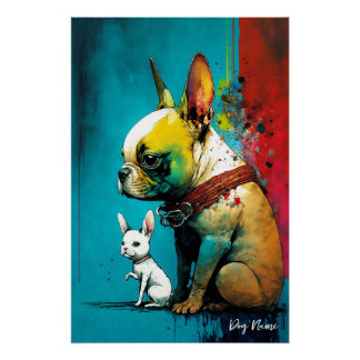 Póster El Bulldog francés - Composición 004