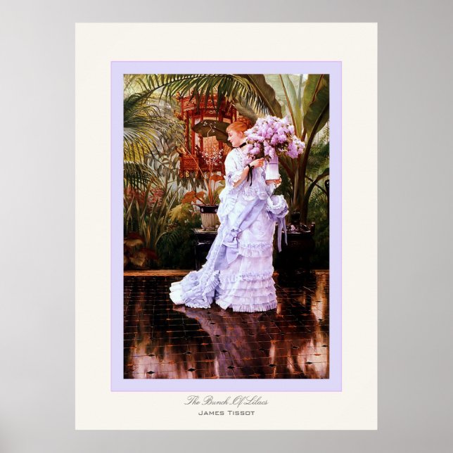 Póster El Bunch De Lilacs ~ James Tissot ~ Bella Artes (Frente)