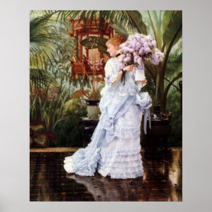 Póster El Bunch of Lilacs de James Tissot
