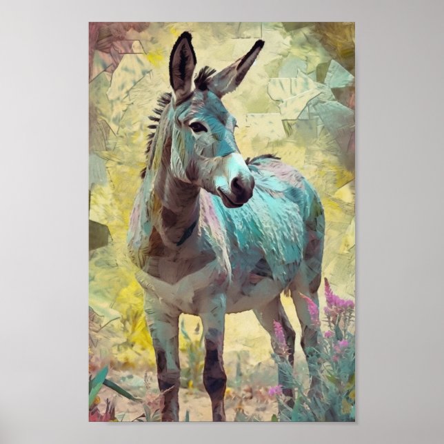 Póster El burro feliz (Frente)