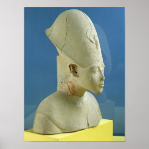 Póster El busto de Amenophis IV de dice EL-Amarna