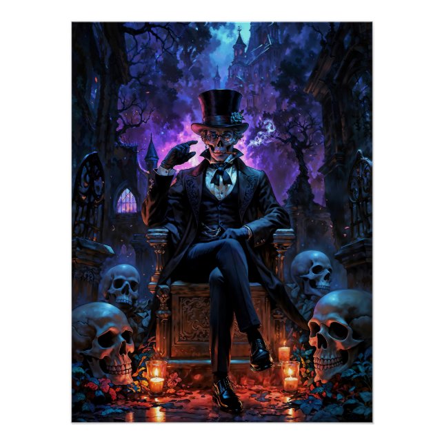 Póster El caballero Voodoo Baron Samedi (Anverso)