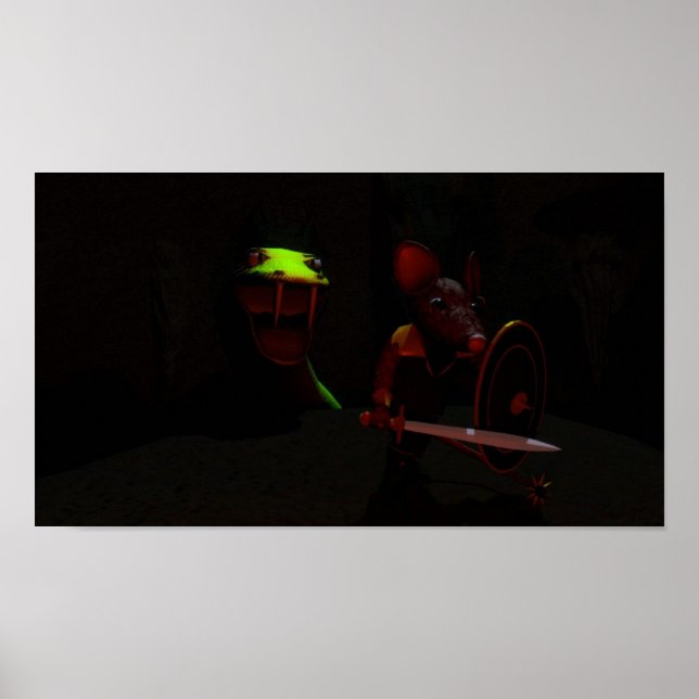 Póster El caballero y el dragón (Frente)