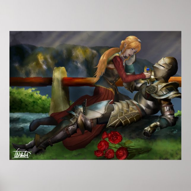 Póster El Caballero y La Princesa (Frente)