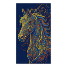 El caballo azul