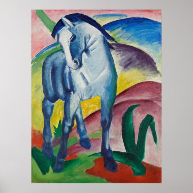 Póster El caballo azul de Marc (Frente)