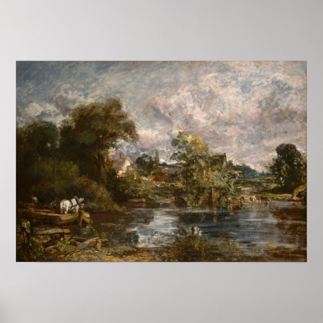 Póster El caballo blanco - Constable (Frente)