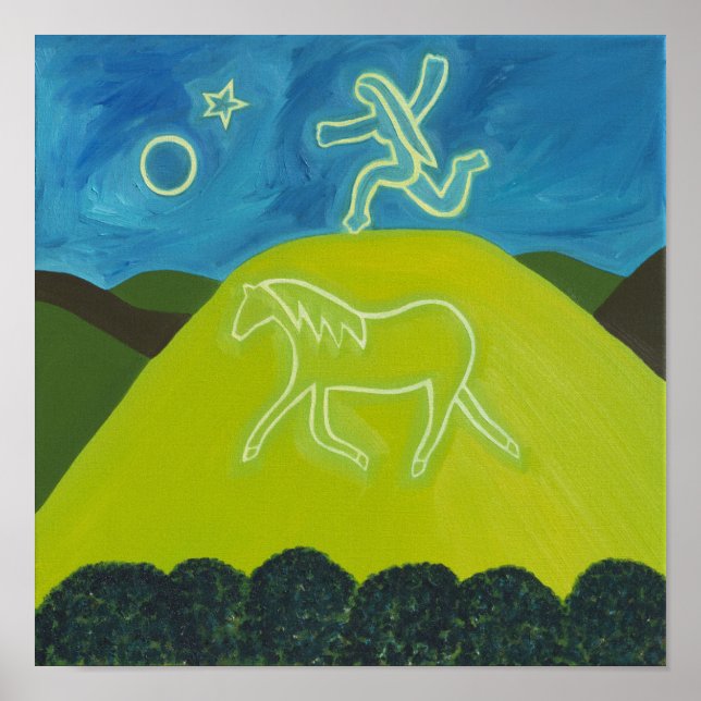 Póster El caballo blanco en Somerset 2011 (Frente)