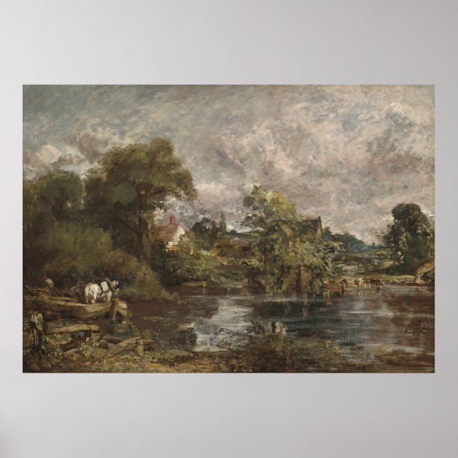 Póster El caballo blanco - John Constable (1819) (Frente)