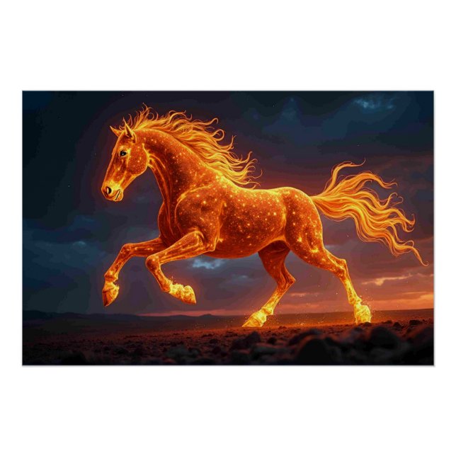 Póster El Caballo de Fuego (Anverso)