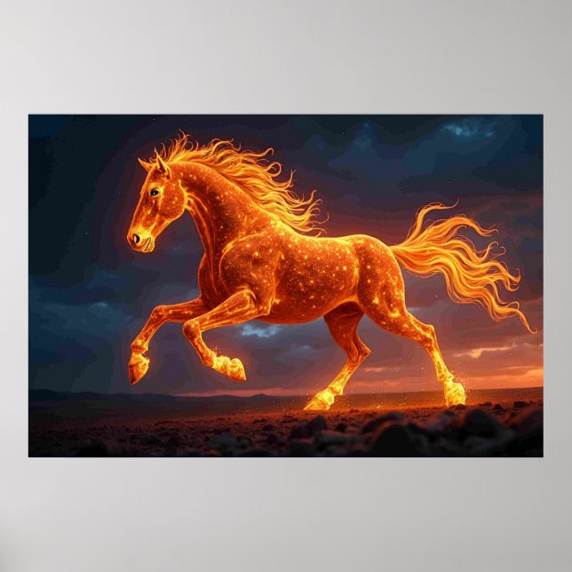 Póster El Caballo de Fuego (Frente)