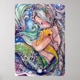 Póster El caballo de mar abraza el poster