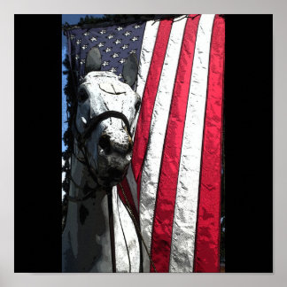 Póster El caballo de trabajo americano