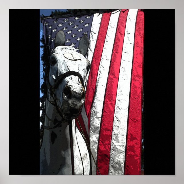 Póster El caballo de trabajo americano (Frente)