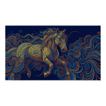 El caballo fractal corriendo