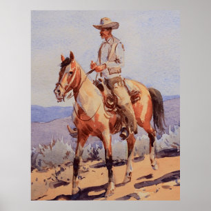 Póster El caballo Pinto de Edward Borein